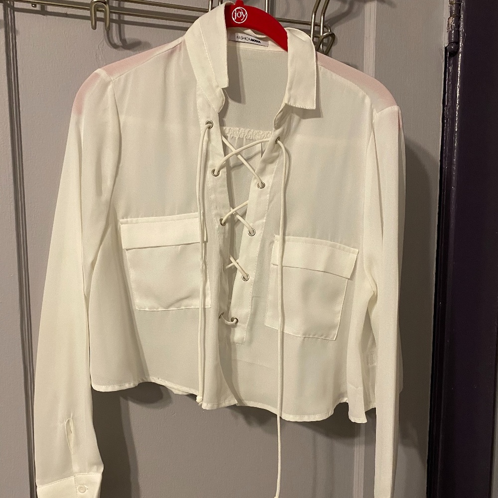 Criss cross Blouse